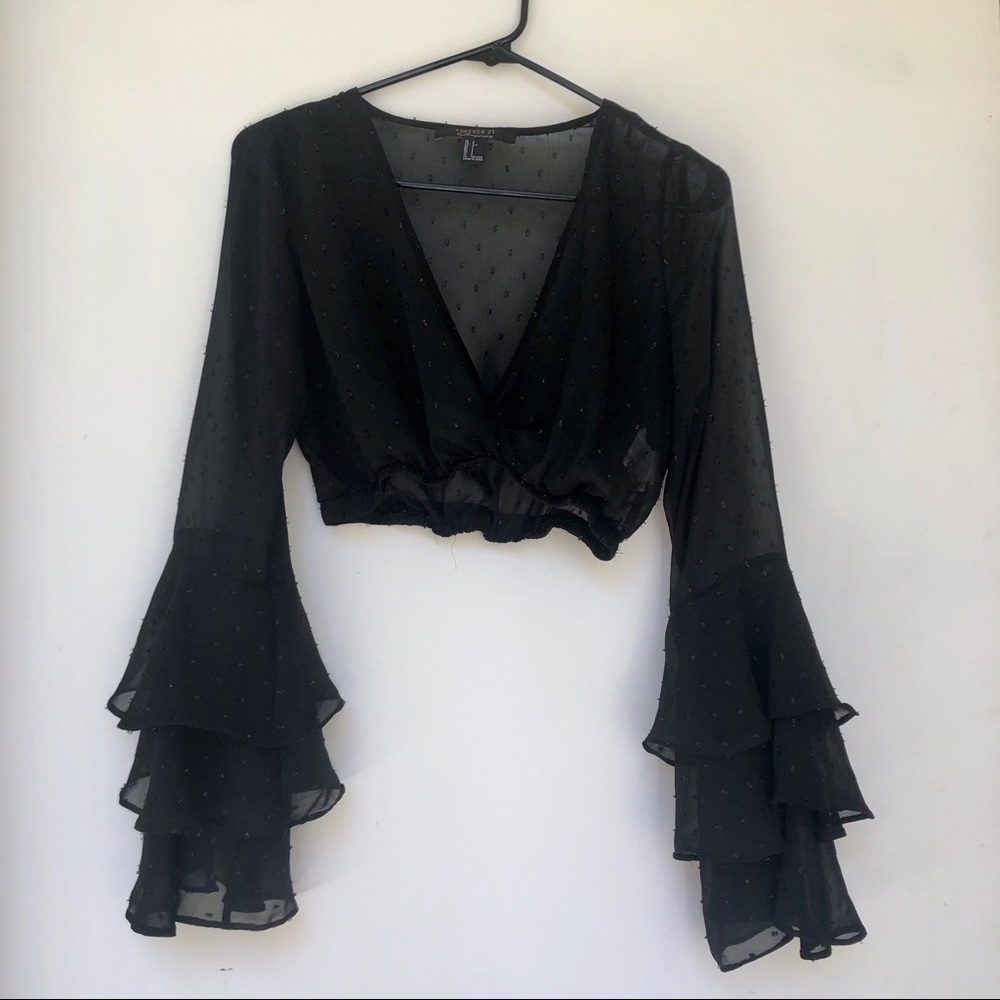 F21 Mesh Crop Top